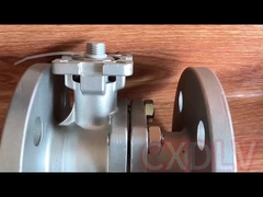 電気アクチュエーター高圧完全な左舷二つの部分から成った球弁の二重フランジの端