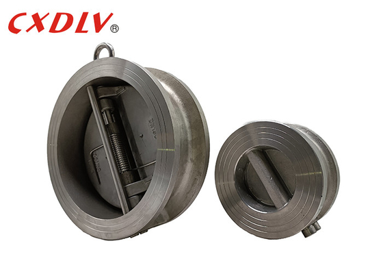 H77X-150LBのウエファーの二重版の逆止弁のステンレス鋼の柔らかい座席EPDM金属DIN PN16