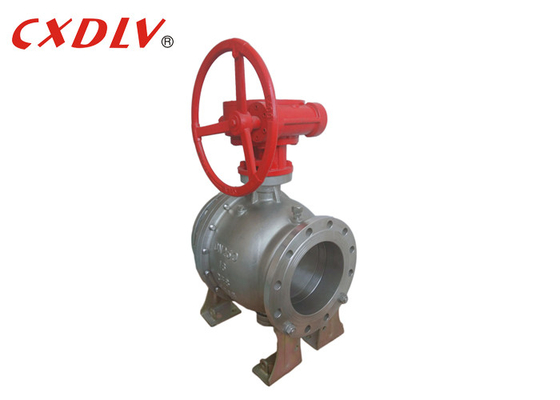 フランジエンドトラニオンマウントボールバルブ鋳鋼 PN16 DN150 DN200
