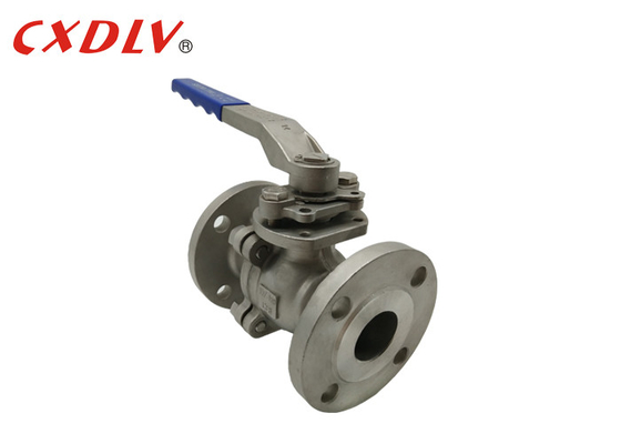 DIN PN16 WCB フランジ付きボールバルブ 2PC ステンレス鋼