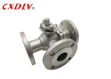 3Way ボールバルブ T型ステンレス鋼 DN25 DN50 DN65 DN100 電気用