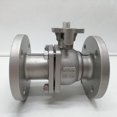 DN50 PN16 フランジボールバルブ CF8M ステンレス鋼脱脂酸素クリーンフルボアフローティングボールオイルフリーサービス用