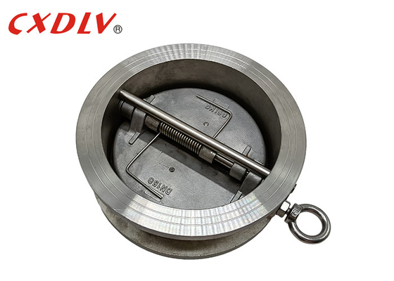 DN150 EPDMの座席ウエファーのタイプ逆止弁の二重版の管二重ディスク ドア