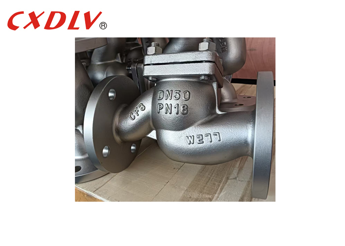 DIN リフトチェックバルブ ステンレス鋼 DN50 PN16 フランジ接続タイプ