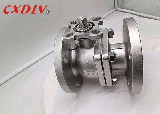 2PC ボールバルブ 1.4409 ボディ PTFE シート ベアステム フローティングボール DIN PN16