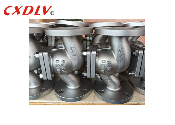ステンレス鋼のリフト型チェックバルブ DN50 PN16 フレンジ接続