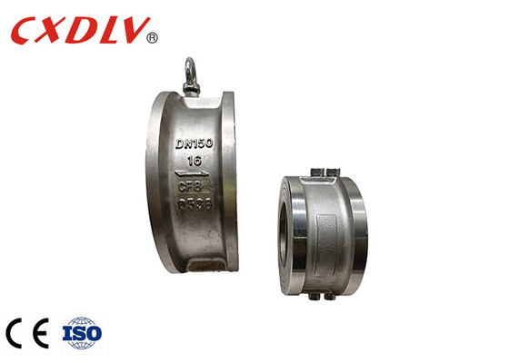DIN3202 PN16の二重版のウエファーの逆止弁非帰りCF8ボディDN600